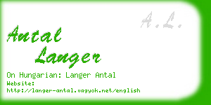 antal langer business card